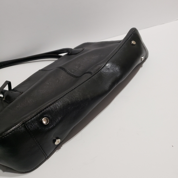 Hobo International Black Genuine Leather Rectangle Purse Bag - Picture 8 of 8